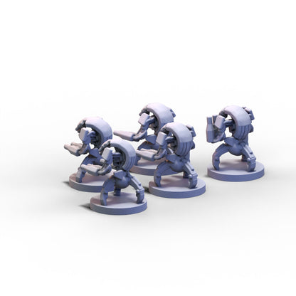 GMO Wars | Confederate Kalikoid Destroyer Bots | 6mm
