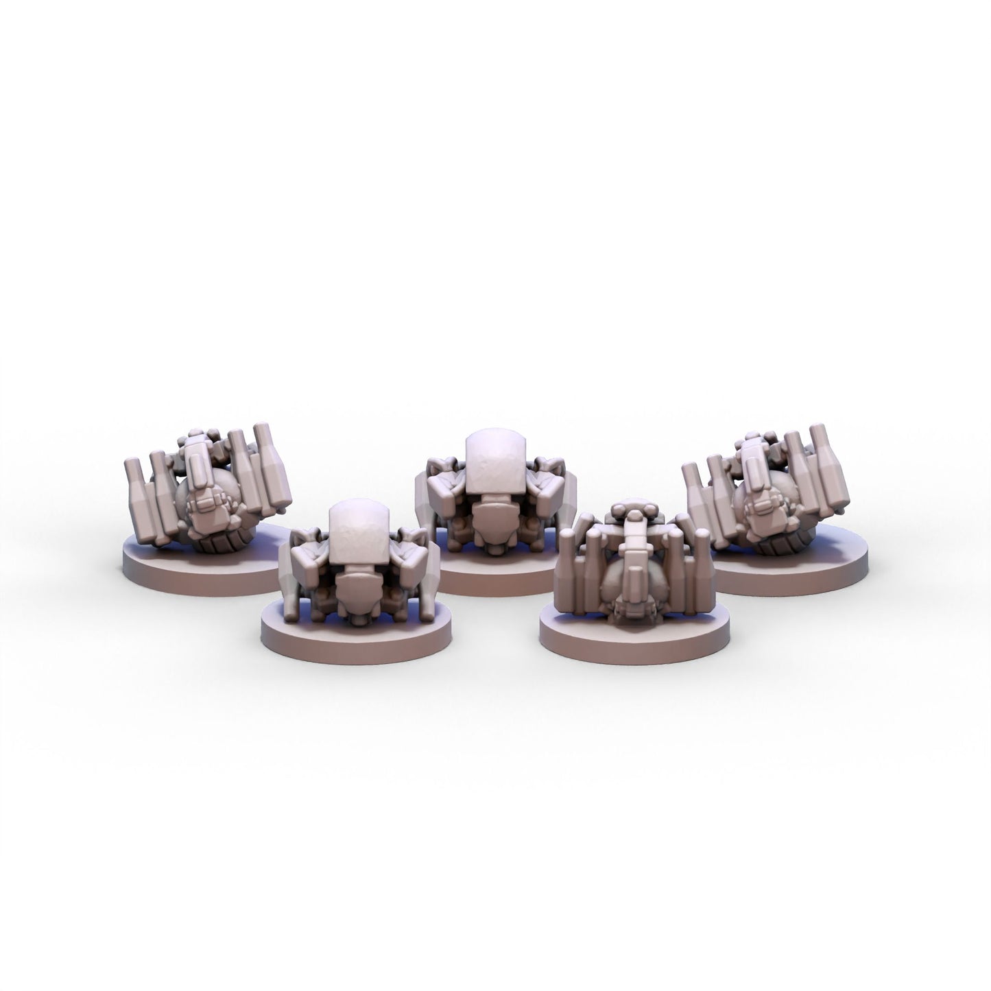 GMO Wars | Confederate Kalikoid Destroyer Bots (Rolling) | 6mm