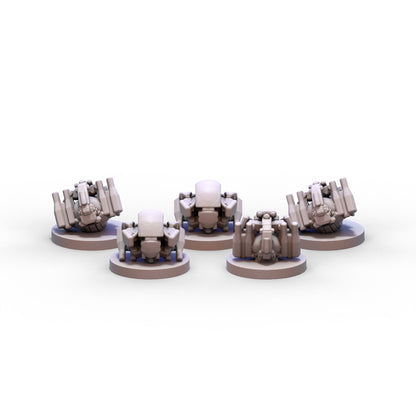 GMO Wars | Confederate Kalikoid Destroyer Bots (Rolling) | 6mm