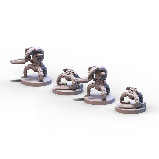 GMO Wars | Confederate Kalikoid Destroyer Bots Casualties | 6mm