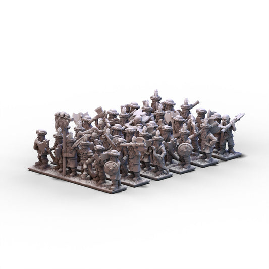 Northern Tzardom | Axemen Infantry Unit 1 | 10mm/15mm