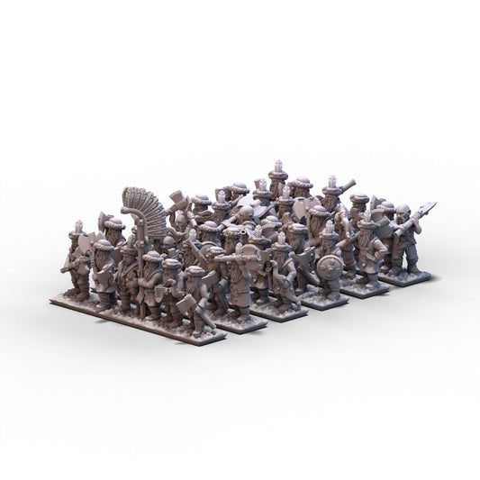 Northern Tzardom | Axemen Infantry Unit 2 | 10mm/15mm