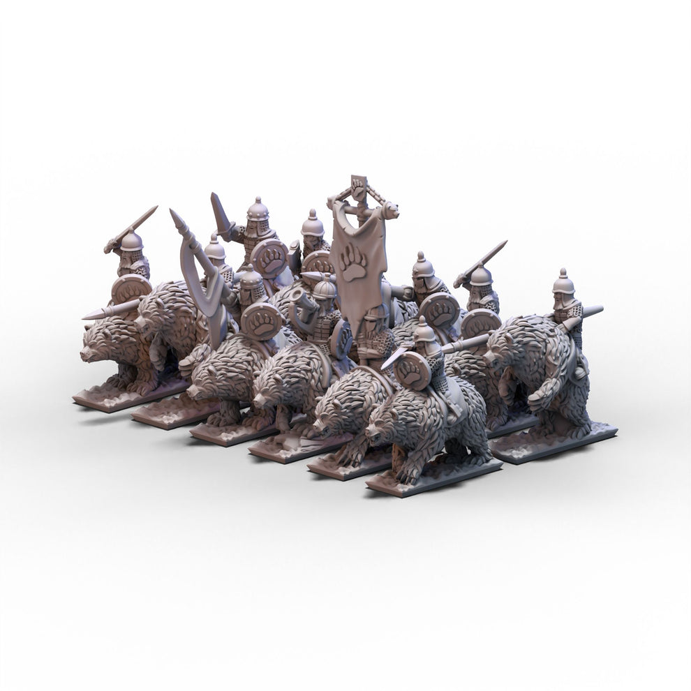 Northern Tzardom | Bear Cavalry Unit | 10mm or 15mm miniatures for ...