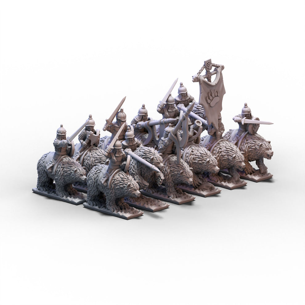 Northern Tzardom | Bear Cavalry Unit | 10mm or 15mm miniatures for ...