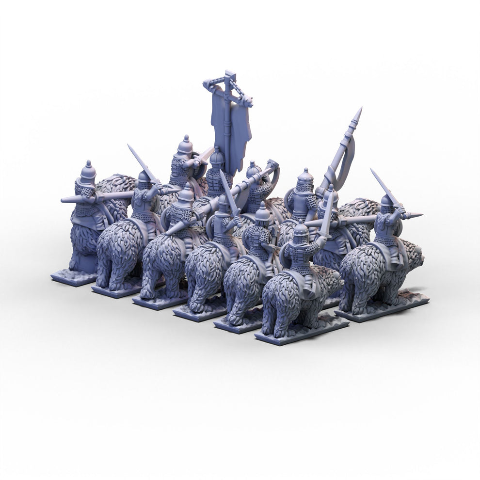 Northern Tzardom | Bear Cavalry Unit | 10mm or 15mm miniatures for ...