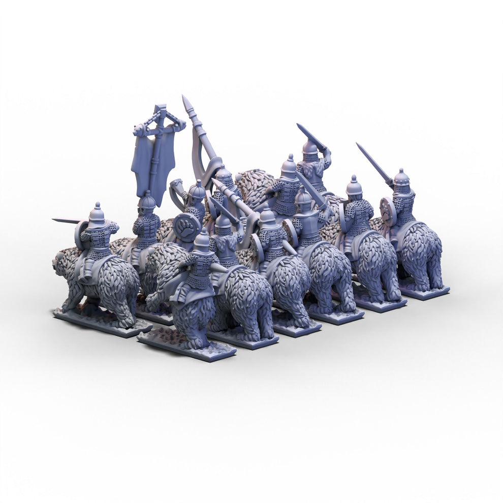Northern Tzardom | Bear Cavalry Unit | 10mm or 15mm miniatures for ...