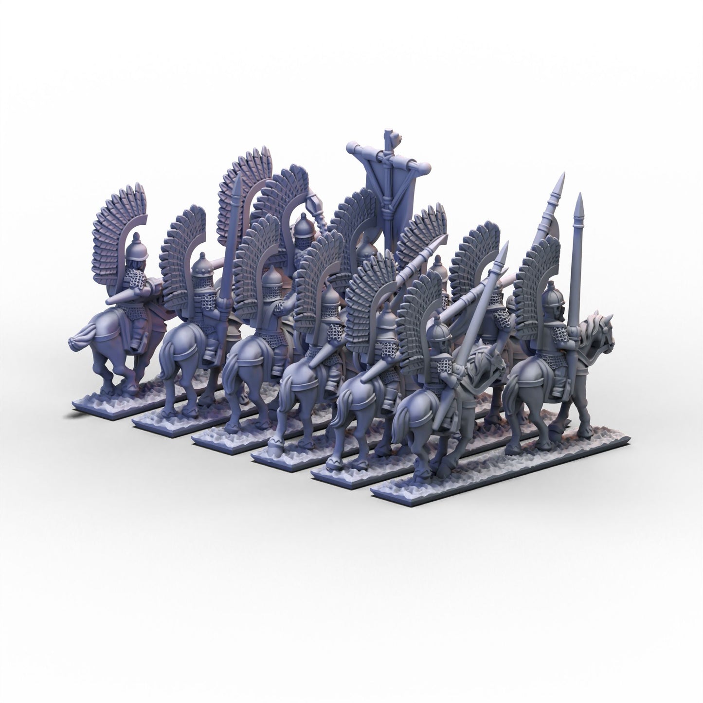 Northern Tzardom | Winged Lancers Cavalry Unit 1 | 10mm/15mm