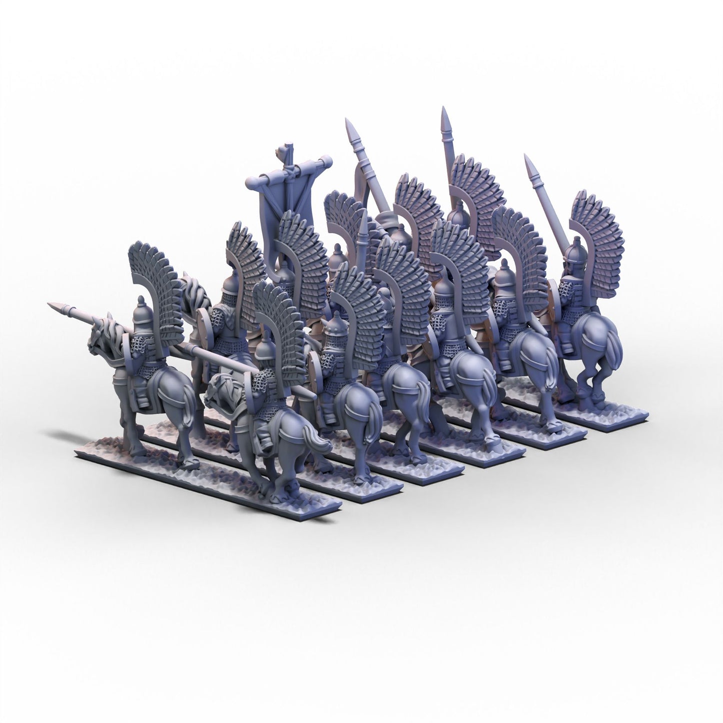 Northern Tzardom | Winged Lancers Cavalry Unit 1 | 10mm/15mm