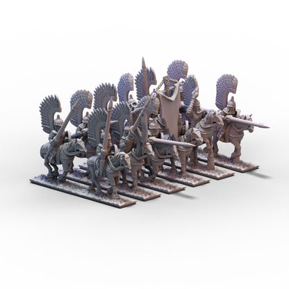 Northern Tzardom | Winged Lancers Cavalry Unit 2 | 10mm/15mm