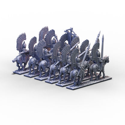 Northern Tzardom | Winged Lancers Cavalry Unit 2 | 10mm/15mm