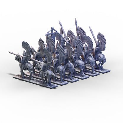Northern Tzardom | Winged Lancers Cavalry Unit 2 | 10mm/15mm