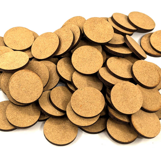 25mm round MDF bases