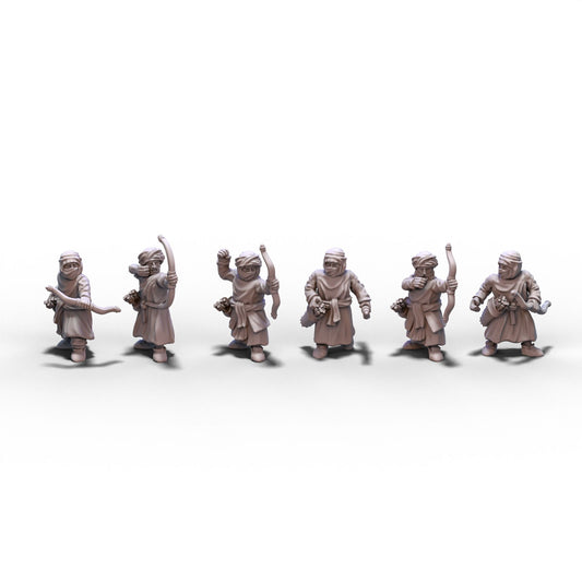 Moors | Archers | 15mm/28mm miniatures