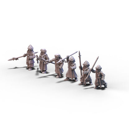 Moors | Warriors with Spears | 15mm/28mm miniatures