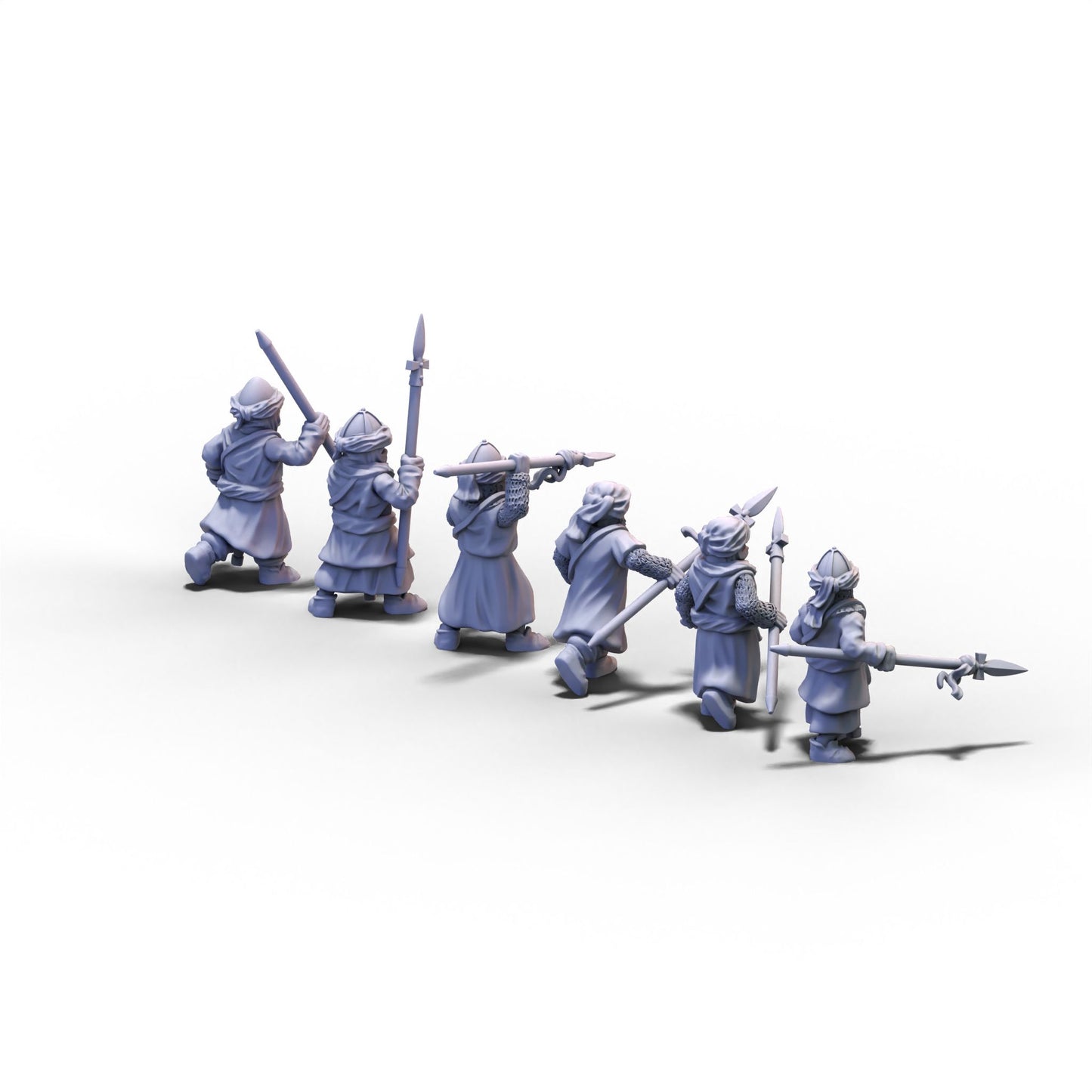 Moors | Warriors with Spears | 15mm/28mm miniatures