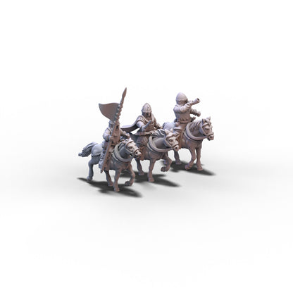 Normans | Cavalry Command Group | 15mm/28mm miniatures