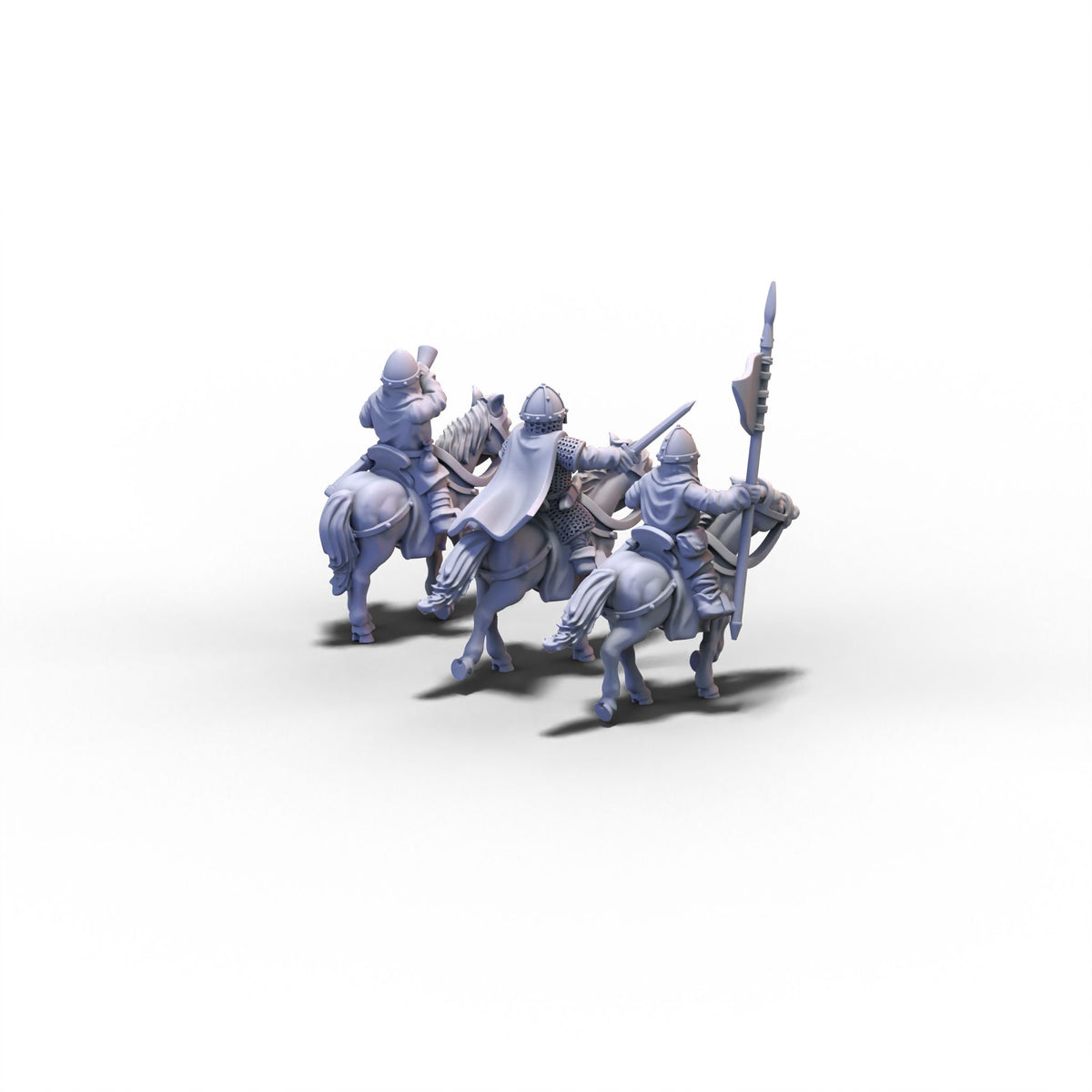 Normans | Cavalry Command Group | 15mm/28mm miniatures