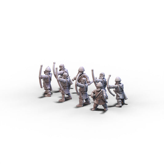 Normans | Unarmored Archers | 15mm/28mm miniatures