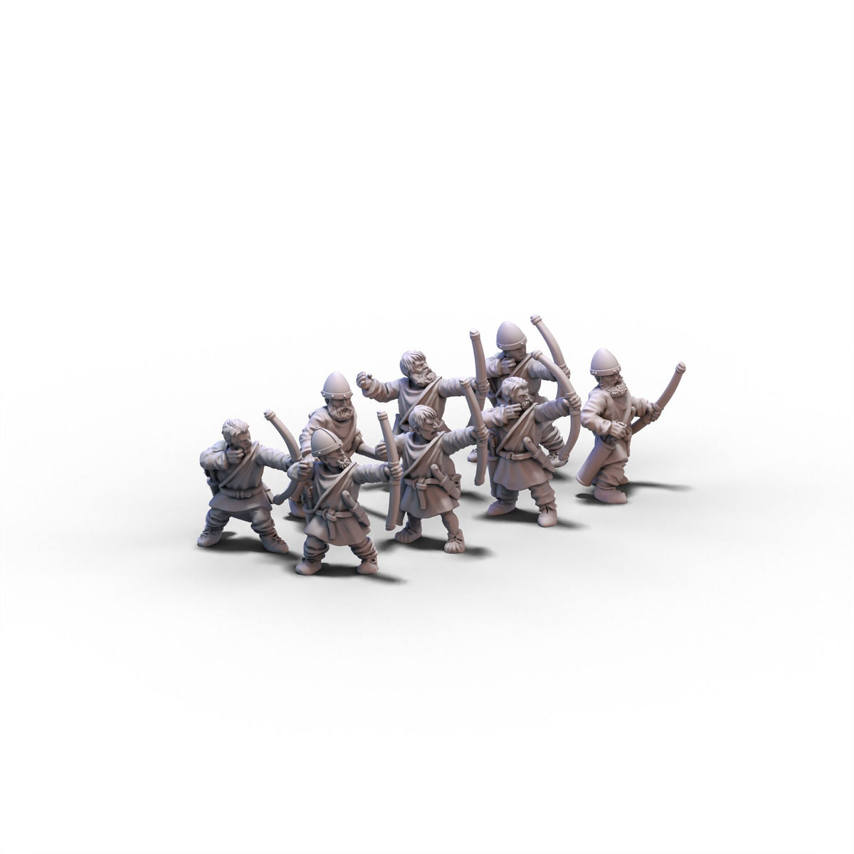 Normans | Unarmored Archers | 15mm/28mm miniatures