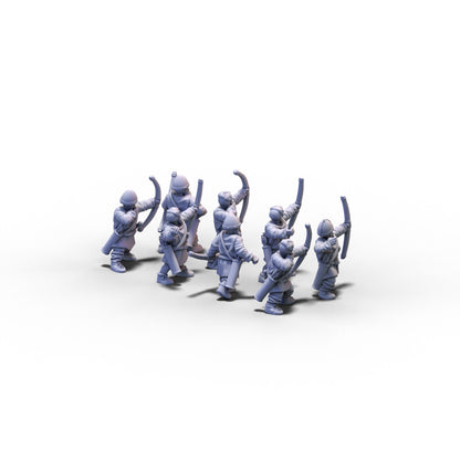 Normans | Unarmored Archers | 15mm/28mm miniatures