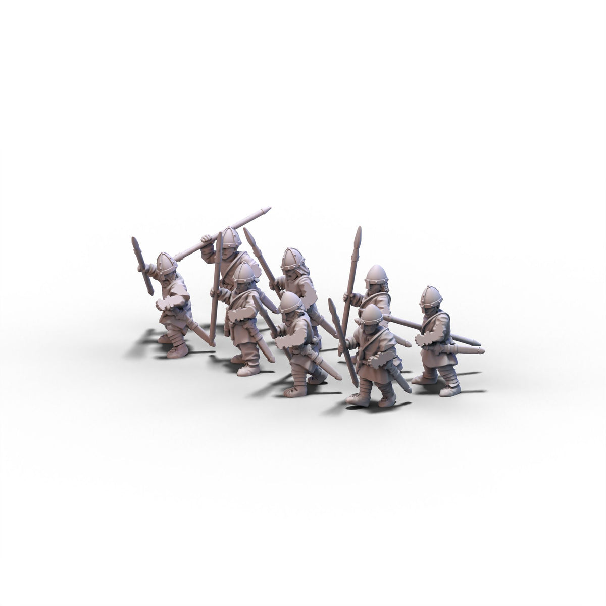 Normans | Unarmored Warriors | 15mm/28mm miniatures