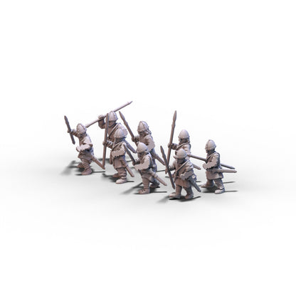 Normans | Unarmored Warriors | 15mm/28mm miniatures
