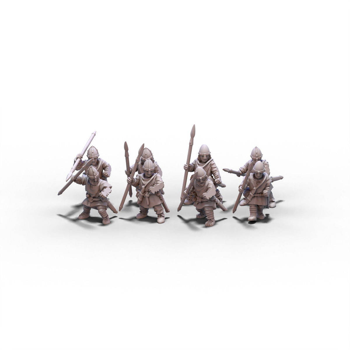 Normans | Unarmored Warriors | 15mm/28mm miniatures