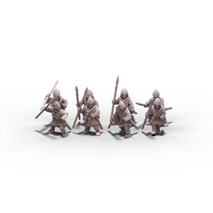 Normans | Unarmored Warriors | 15mm/28mm miniatures