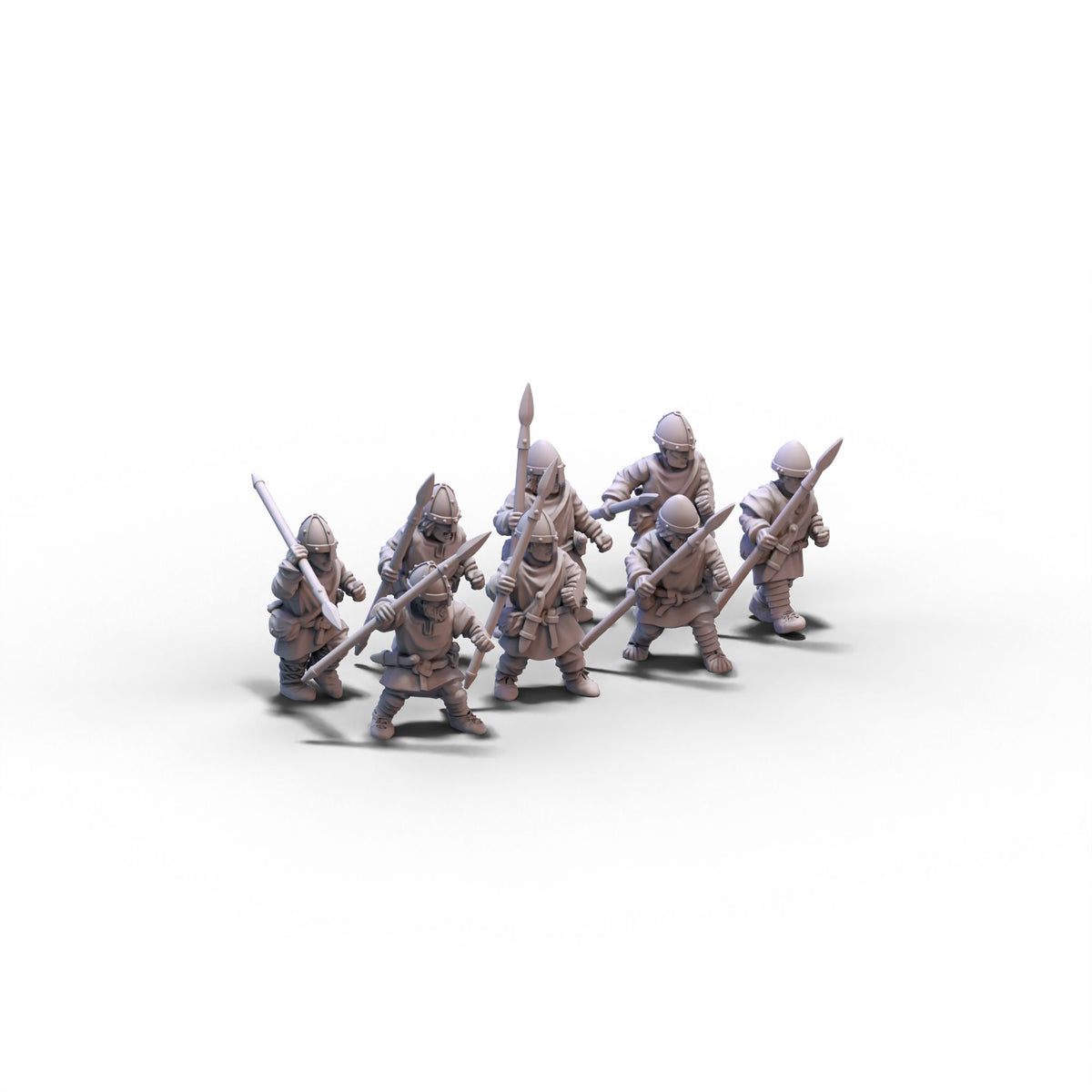 Normans | Unarmored Warriors | 15mm/28mm miniatures