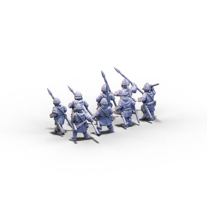 Normans | Unarmored Warriors | 15mm/28mm miniatures