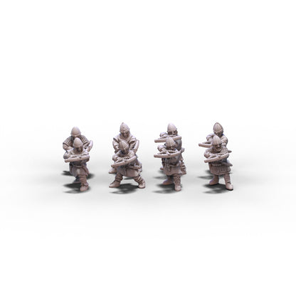 Normans | Warriors with Crossbows | 15mm/28mm miniatures
