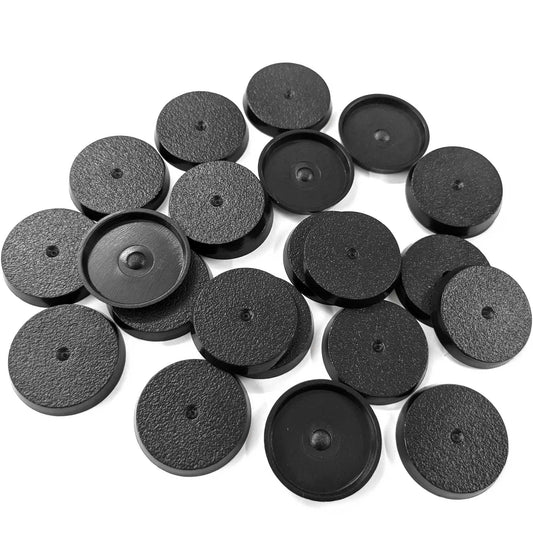 25mm round plastic bases