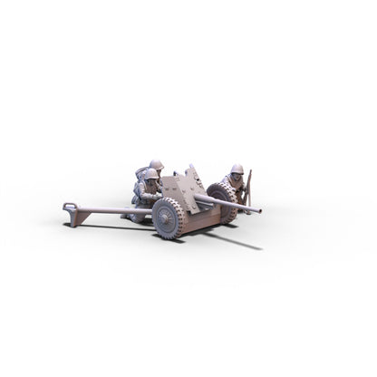 Russia | 45mm AT Cannon | 28mm miniatures