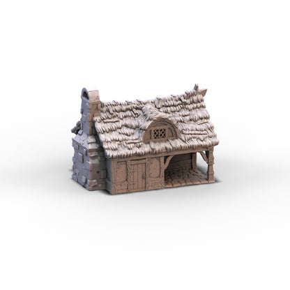 City of Tarok - Cottage and Bakery - Thatched Roof | 10mm