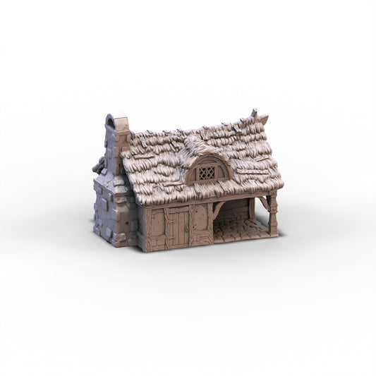 City of Tarok - Cottage and Bakery - Thatched Roof | 10mm