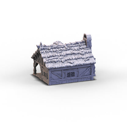 City of Tarok - Cottage and Bakery - Thatched Roof | 10mm