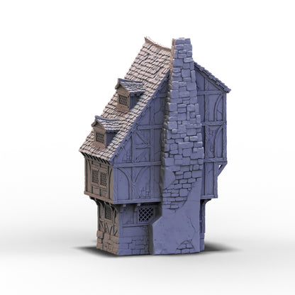City of Tarok - Medieval Home - Damaged | 10mm