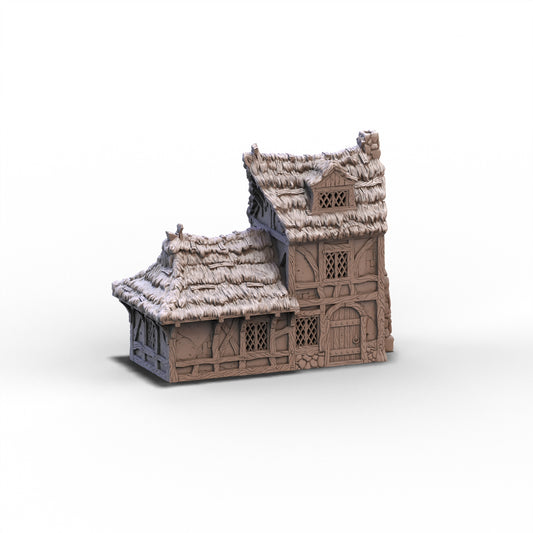 City of Tarok - Small House - Roof Windows - Thatched Roof | 10mm