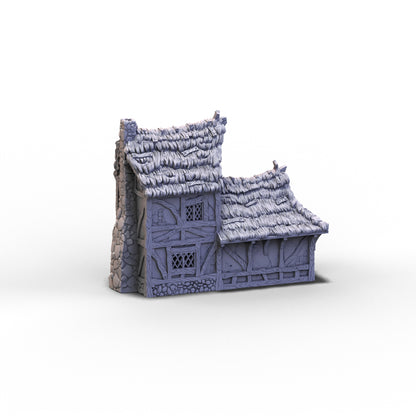 City of Tarok - Small House - Thatched Roof | 10mm
