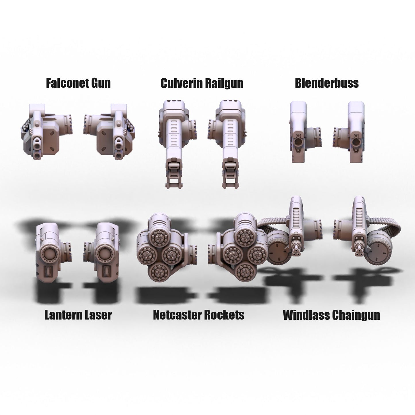 The Corsairs | Ready System Weapon Attachments | 6mm