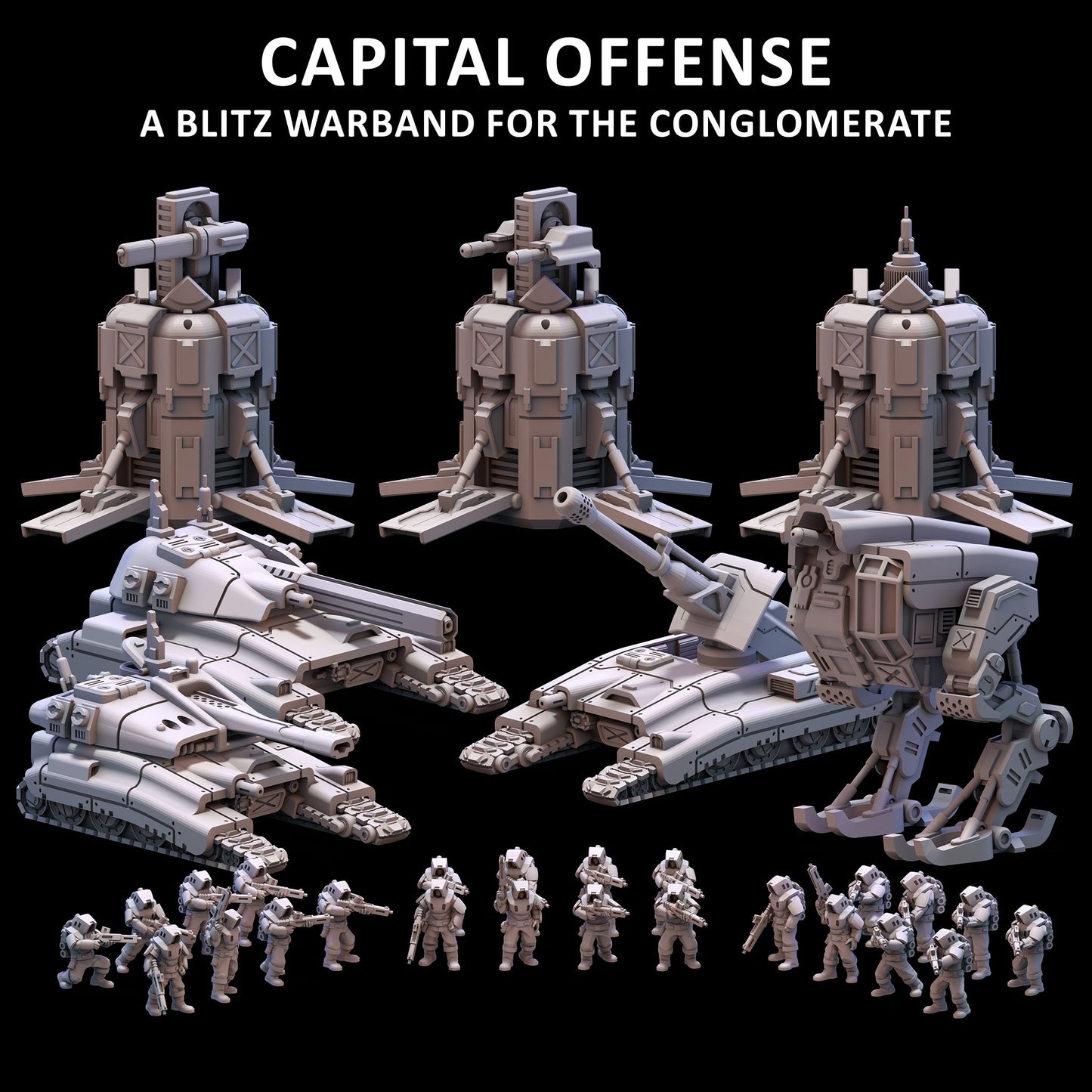 The Conglomerate | Blitz Warband - Capital Offense | 6mm