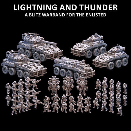 The Enlisted | Blitz Warband - Lightning and Thunder | 6mm