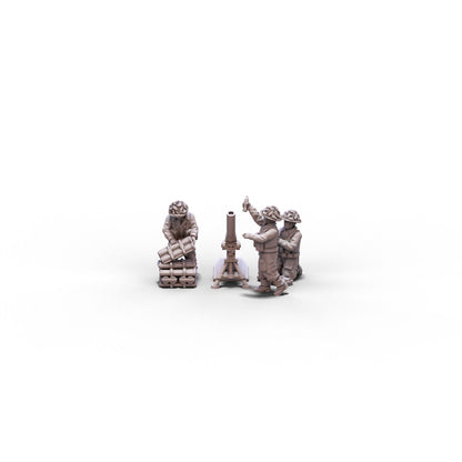 Great Britain | Heavy Mortar Team | 28mm miniatures