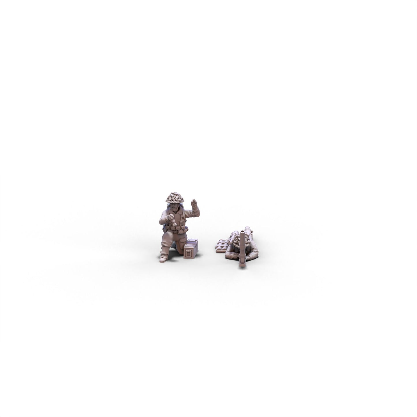 Great Britain | Light Mortar Team | 28mm miniatures