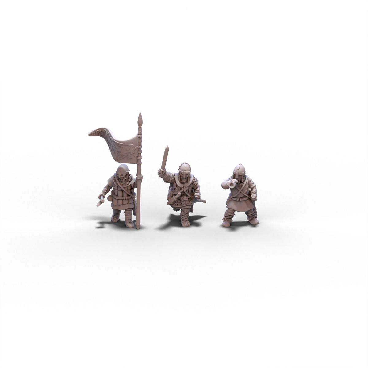 Vikings | Command Group | 15mm/28mm miniatures