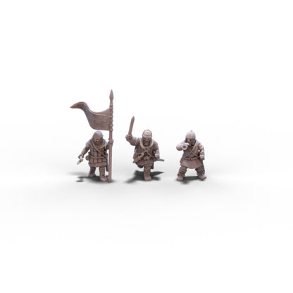 Vikings | Command Group | 15mm/28mm miniatures