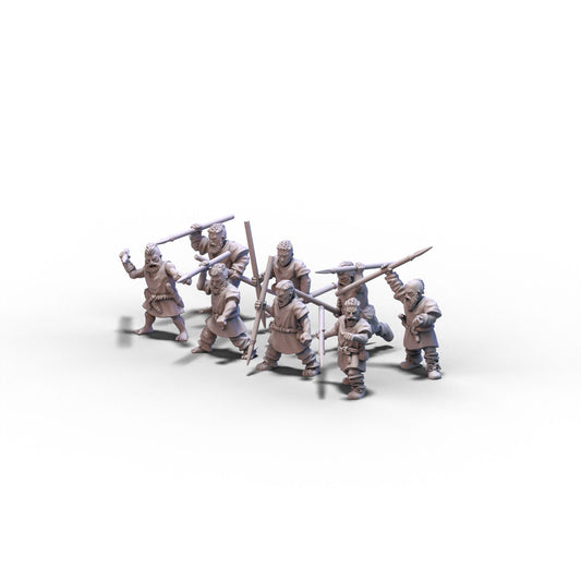 Vikings | Levies with Javelins | 15mm/28mm miniatures