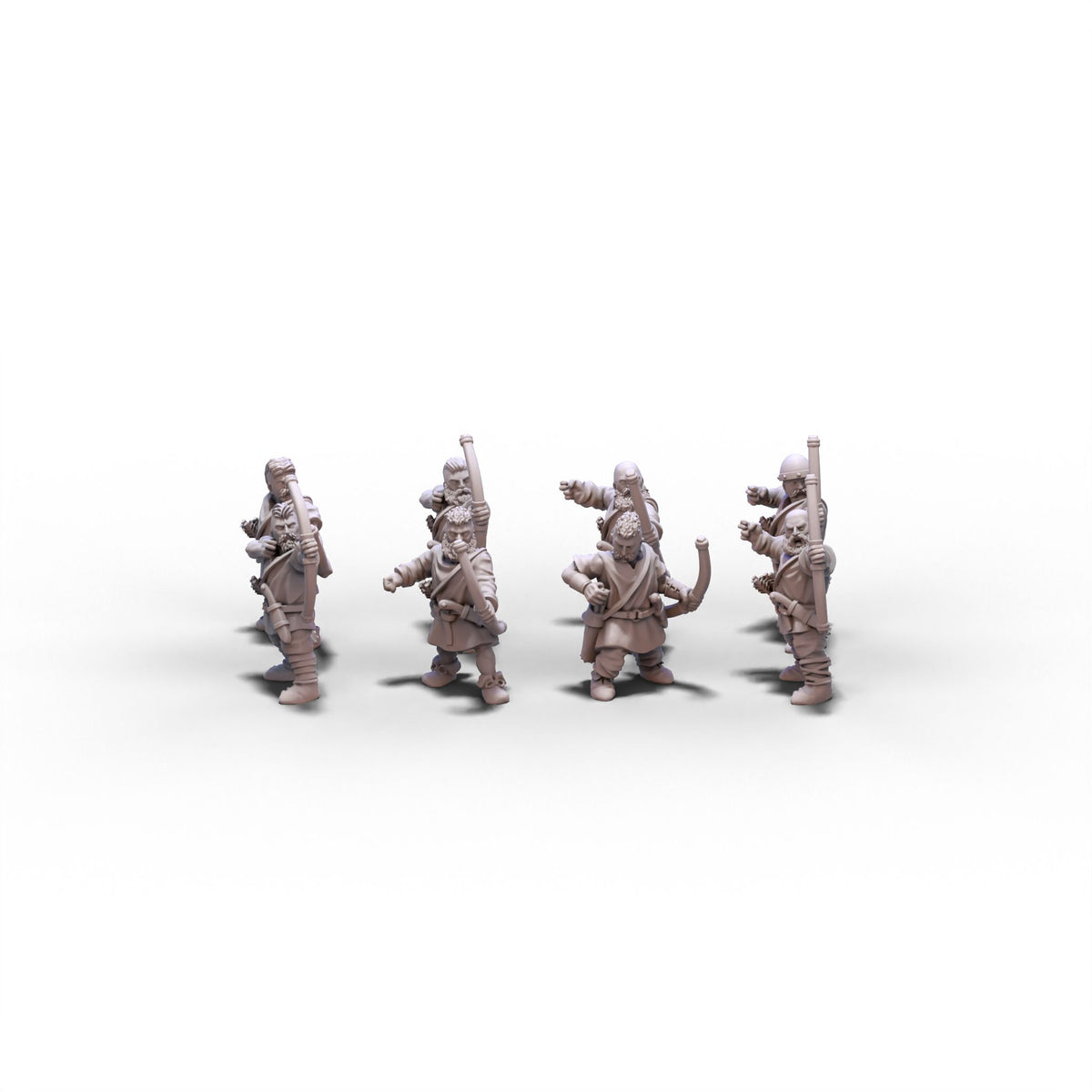 Vikings | Unarmored Archers | 15mm/28mm miniatures