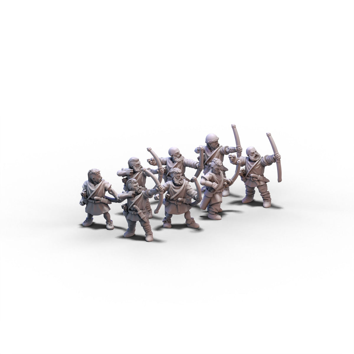 Vikings | Unarmored Archers | 15mm/28mm miniatures