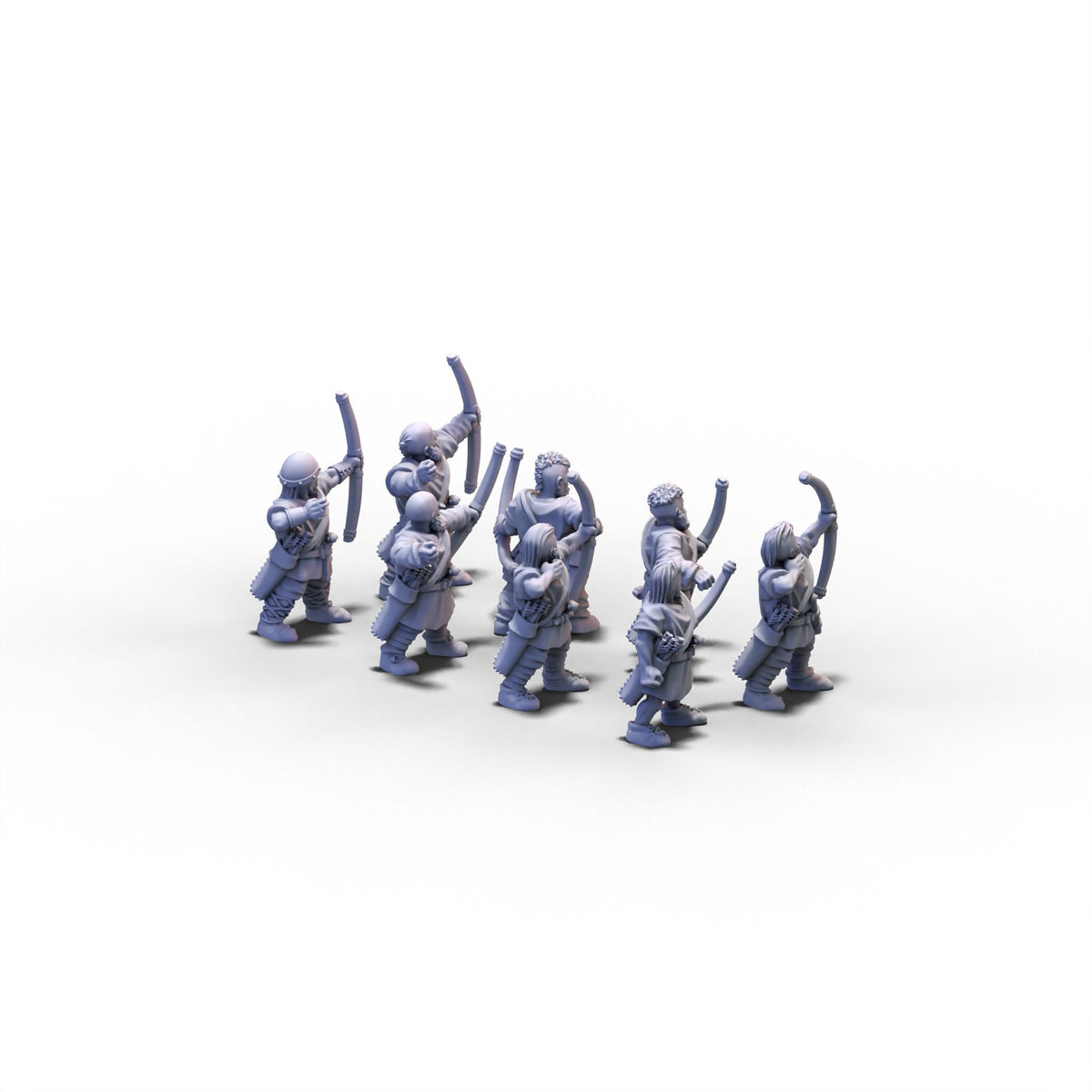 Vikings | Unarmored Archers | 15mm/28mm miniatures